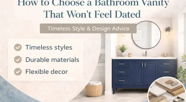 Choosing timeless types of vanities for a bathroom that won't feel dated. Features include durable materials and flexible decor.